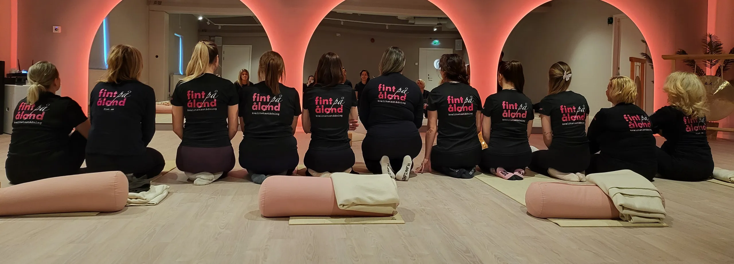 Fint på Åland-personalen i Träningsverkets träningssal
